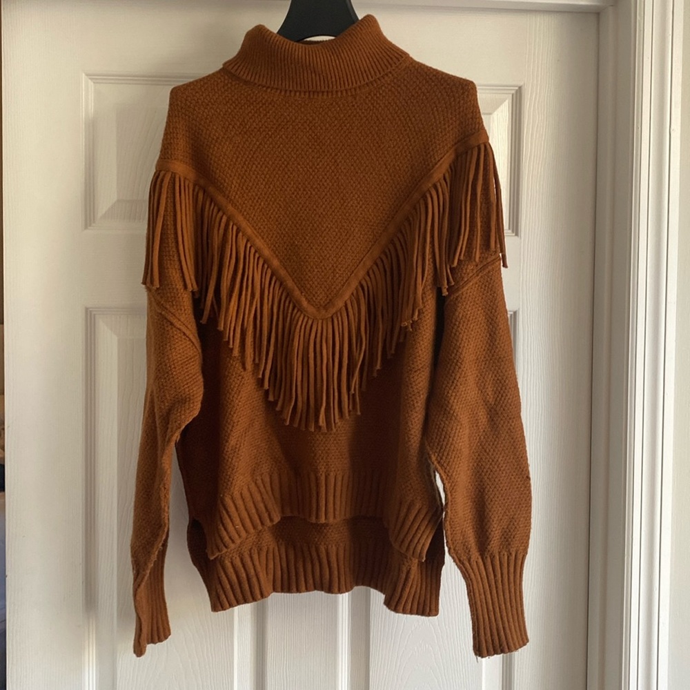 Philosophy fringe turtleneck -Size L